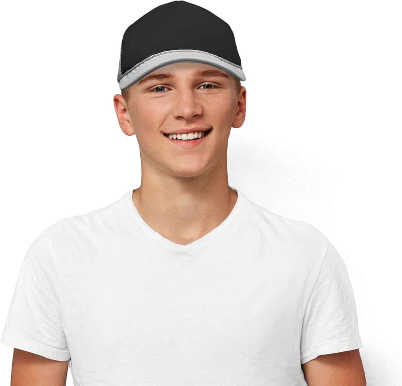 DALIX Two Tone Trucker Hat Summer Mesh Cap with Adjustable Snapback Strap - Image 5